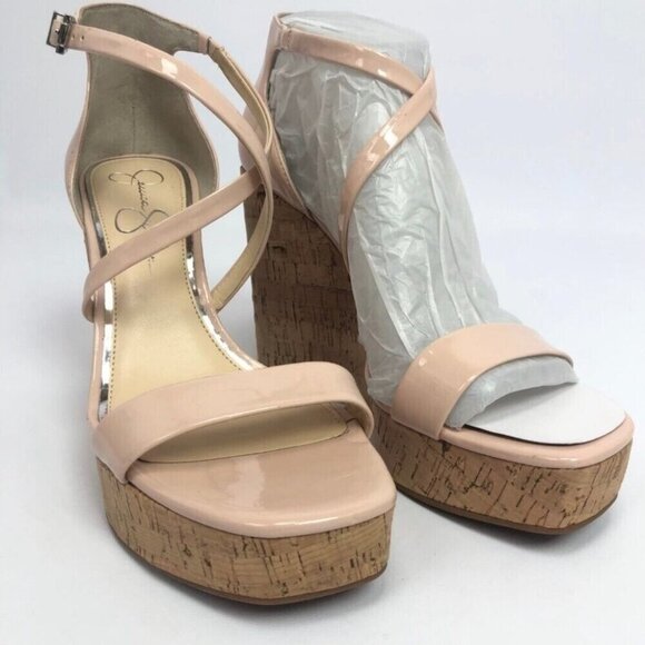 Jessica Simpson Womens Stassi Wedge Sandals Ballerina 10M - Picture 3 of 6